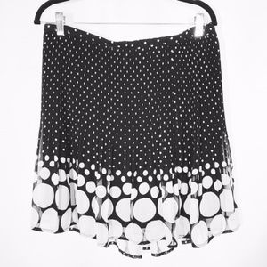 Elle Black and White Polka Dot Skirt
